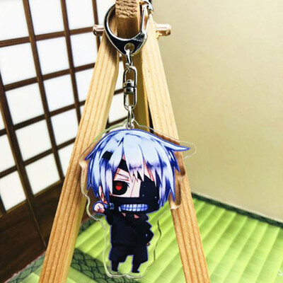 

Tokyo Ghoul Keychain Key Chains Pendant Acrylic Transparent Pendant Hot Sale Anime Key Ring