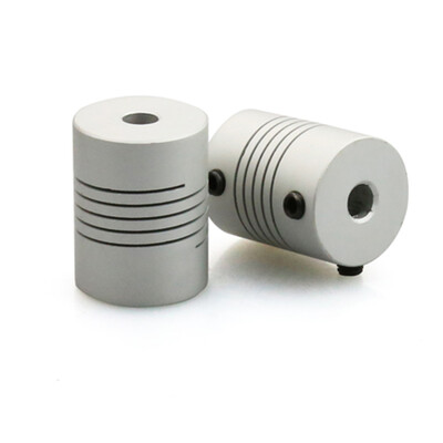 

2Pcs Aluminum Alloy Flexible Shaft Couplings Elastic Coupler Stepper Motors Motor Screw 5x8x25mm 3D Printers