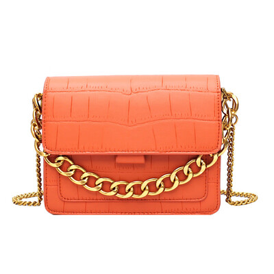 

Womens bag bag bag female 2019 new Messenger bag solid color personality fashion spring&summer chain lady bag