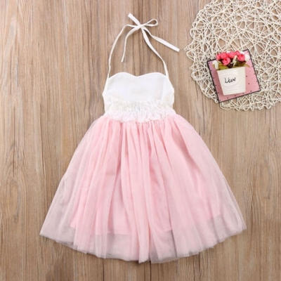 

Princess Wedding Party Prom Birthday Dress Skirt Tutu Dresses for Baby Girl 2-7Y