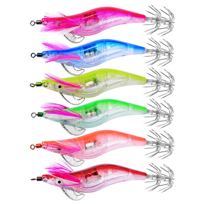 

VISSEN 6pcsset Electronic Shrimp 25 Luminous Fake Fishing Lure E-commerce Fishing Gear Flash Bait