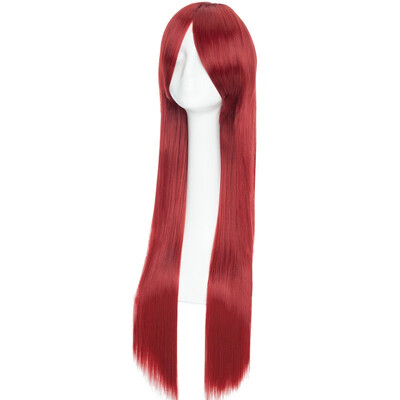 

Silvery Gray Cosplay Wig with Bangs 13 Colors Heat Resistant Synthetic Wig Long Straight Vogue Anime for Women Girls Lady Fashion