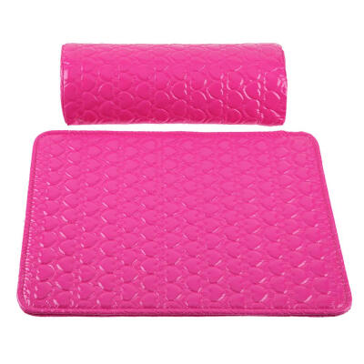 

2pcsset Leather Nail Art PillowArm Rest Pad Cushion Holder for Manicure