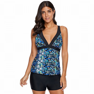 

Sexy V-neck print Swimwear seaside surf Swimwear top