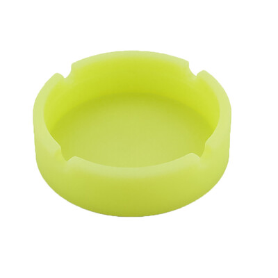 

Siaonvr Luminous Silicone Rubber High Temperature Heat Resistant Round Design Ashtray