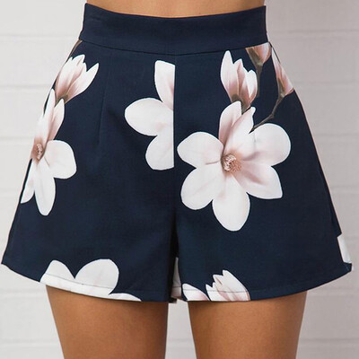 

Tailored Women Causal Daily High Waist Print Fashion Wide Short Leg Pants