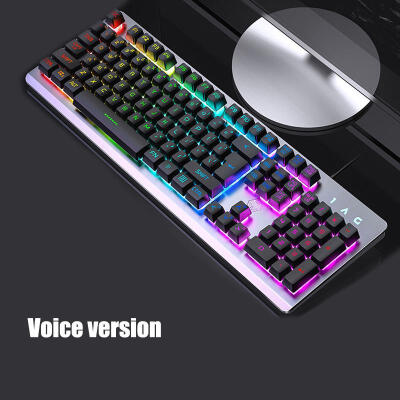 

Hot Sale English Backlight Gaming Keyboard Wired Teclado Gamer Floating LED Backlit USB Similar Mechanical Feel