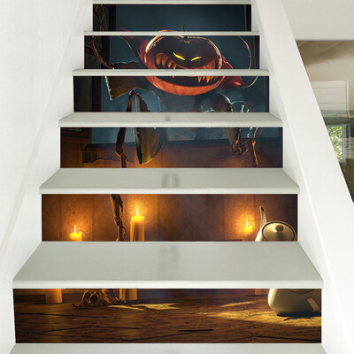 

〖Follure〗Halloween Pumpkin Stereo Stickers 3D Stair Stickers Can Be Moved Decor