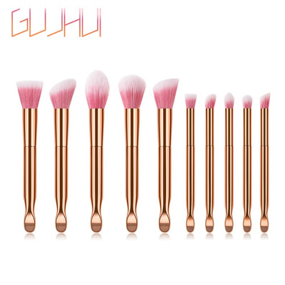 

Toponeto 7 Pcs Ear Spoons Rose Gold Powder White Cosmetic Brush Sleeve Brush