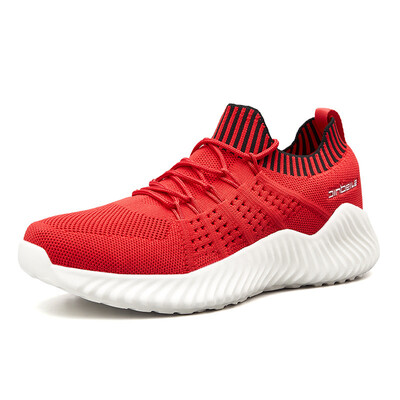 

Casual mens sports shoes lightweight breathable socks flying woven running shoes