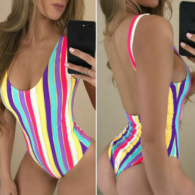 

Sexy Womens Swimsuit Push Up BBikini Swimwear Bathing One Piece Monokini