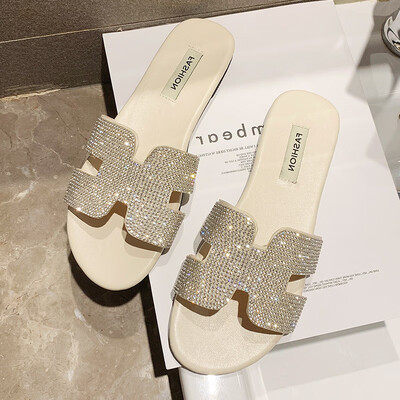 

Slippers summer summer one-in-one fashionable flat-bottomed sand slippers for holiday