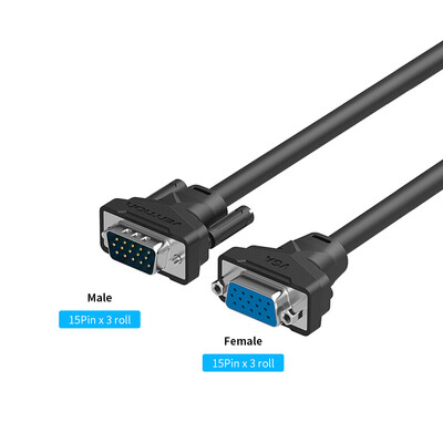 

VENTION VGA Extension Cable VGA Male to Female HD Adapter Cable Support 1080P Full HD for Laptop PC Projector HDTV Display&Mor