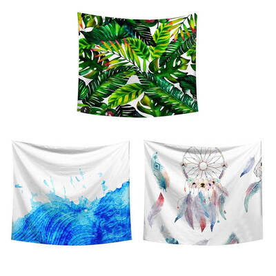 

Leaf Sea Dreamcatcher Bohemian Wall Tapestry Blanket Mural Wall Art Beach Cover Up Wrap Towel