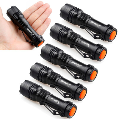 

Gobestart 6X Mini Q5 7W 1200Lm LED Flashlight Torch Lamp Adjustable Focus Zoom Light