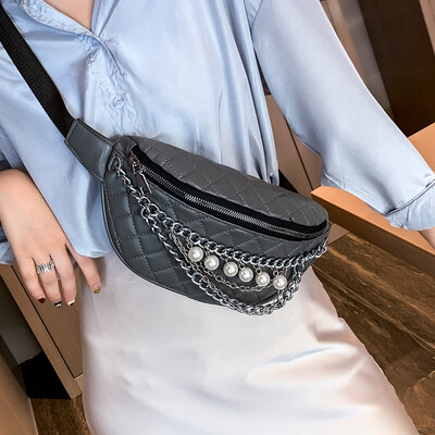 

Female bag 2019 new fashion chest bag ocean pockets summer small fresh messenger bag wild ins net red packet
