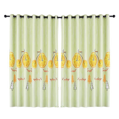 

Fruit Bike Print Polyester Curtains Bedroom Blackout Window Blinds Drapes