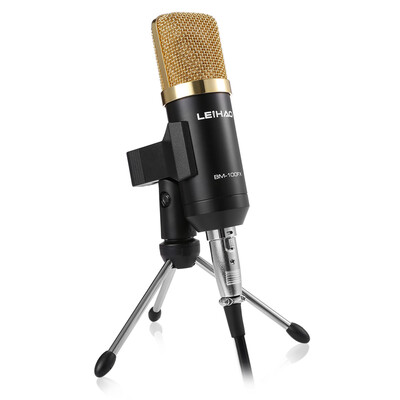 

Refurbished BM - 100FX USB Condenser Sound Recording Microphone with Stand for Radio Braodcasting