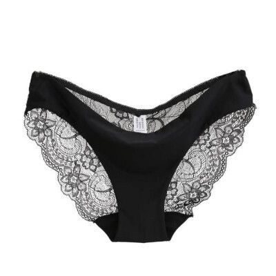 

Toponeto Women Lace Panties Seamless Cotton Panty Hollow Briefs Underwear BG