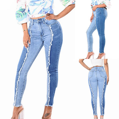 

Tailored Women Denim Pants Slim Leggings Fitness Plus Size Leggins Length Jeans