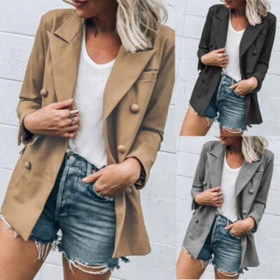 

Women Slim Casual Business Blazer Suit Work Jacket Long Sleeve Coat Outwear Tops