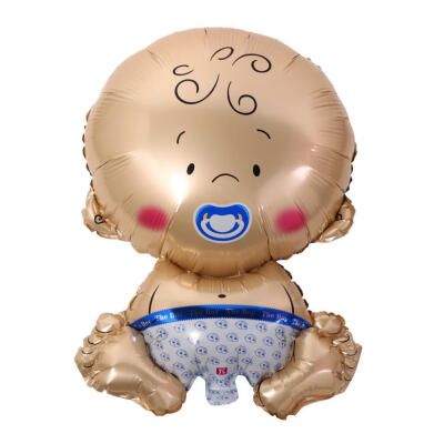 

Cute Baby Shape Inflatable Balloon Aluminum Foil Balloons for Baby Birthday