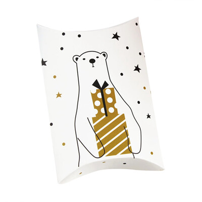 

5Pcs Merry Christmas Candy Bag Kids Gift Packaging Boxes Festival Christmas Party Decoration