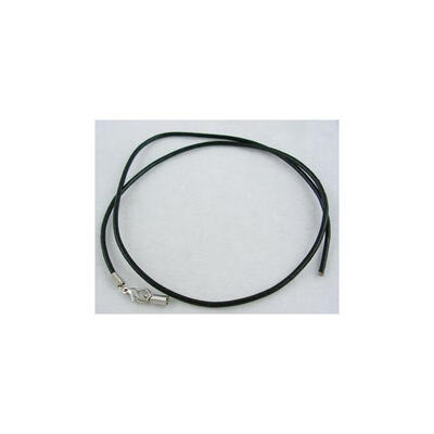 

Imitation Leather Necklace Cord Platinum Black 15mm in diameter 18