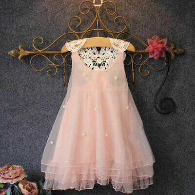 

Pageant Flower Girl Dress Kids Wedding Bridesmaid Gown Formal Dresses Clothes