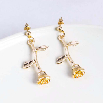 

Fashion Girls Flower Branches Earrings Womens Earrings Fahion Jewelry Stud Earring