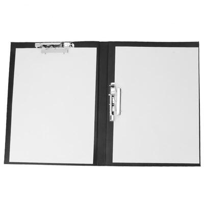 

Greensen Black PU Leather A4 Loose-Leaf Meeting File Clip Folder Office Conference Business Supplies