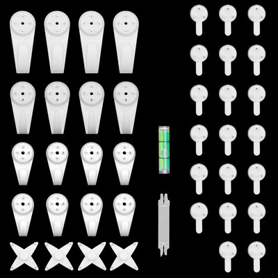 

Jiebi Shi strong hook transparent no trace super load bearing hook free nail magic stickers 10 Pack
