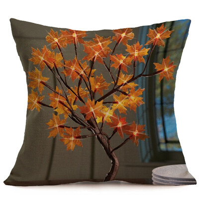 

〖Follure〗Happy Fall Thanksgiving Day Soft Linen Pillow Case Cushion Cover Home Decor