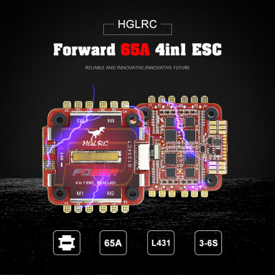 

Siaonvr HGLRC Forward 65A 3-6S L431 BL32 4in1 ESC for FPV Racing Drone