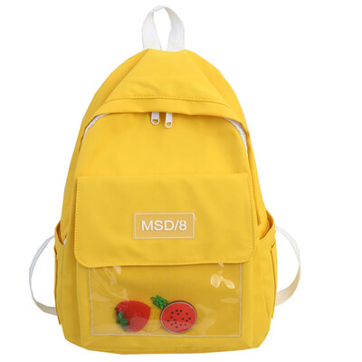 

Avocado green schoolbag female Korean version ulzzang backpack high school ancient Japanese&wind ins Hyunya shoulder bag