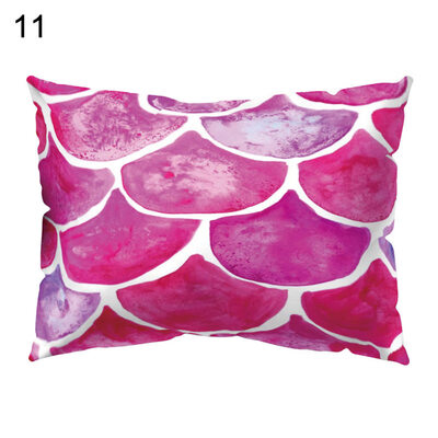 

Circle Flower Fruit Pillow Cover Cushion Case Home Car Sofa Bedroom Hotel Decor