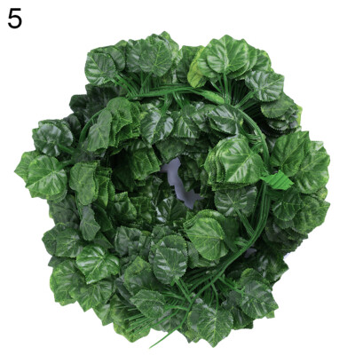 

2m Artificial Grape Parthenocissus Leaves Vine Outdoor Wall Hanging Garden Decor