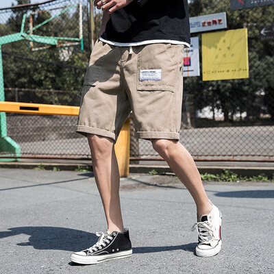 

Gobestart Mens Summer Fashion Leisure Puper Color Overalls Multi-Pocket Trousers