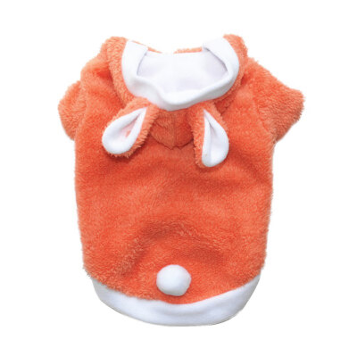 

Rabbit Turned small dog clothes winter warm pet Clothing hoodie dog coat jacket pet costumes Teddy Bichon Frise apparel