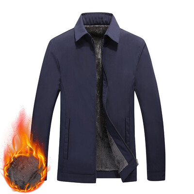 

Gobestart Mens Autumn Winter Casual Solid Turn-down Collar Jacket Coat