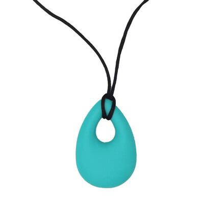 

Lovely Chain Baby Teething Necklace Teether Charm BPA-Free Bead Silicone Pendant