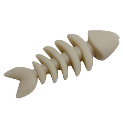 

Luminous Fish Bone Chew Toys Cat Silicone Toy Bite-Resistant Molar Tooth Pet Toy