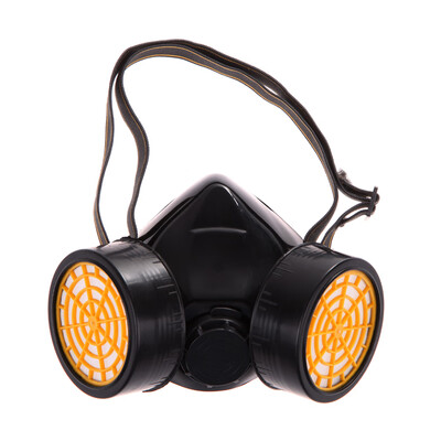

Dual Gas Filter Anti Dust Paint Respirator Mask Goggles Industrial Safety
