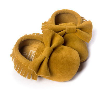 

Baby Shoes Infant Toddler Moccasin Prewalker Shoes Baby Soft Sole PU Suede Fringe Leather Shoes 6 Colors
