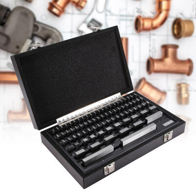 

Greensen 81PCS Testing Gage Block Gage Block Set Steel Gauge Blocks Measuring Tool