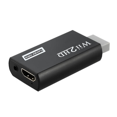 

Full HD 1080P Wii to HD Converter HD Video & 35mm Audio Output Adapter Black for HD Monitor HDTV