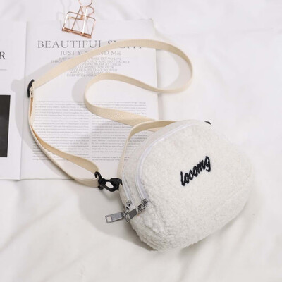 

Tailored Womens Woolen Handbag Casual Shoulder Messenger Package Simple Mobile Phone Bag
