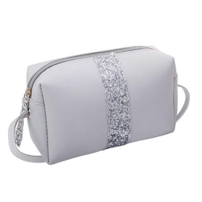 

Small Shoulder Messenger Bags Purse Sequins Women Leather Satchel Party Bag