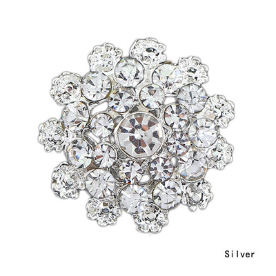 

Bridal Bouquet Jewelry Flower Brooch Pin Rhinestone Crystal Brooches For Women Wedding