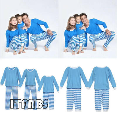

UK Family Matching Adult Women Kids Christmas Pyjamas Nightwear Pajamas PJs Sets